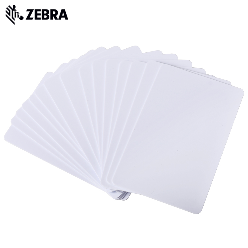 ZEBRA斑马原装证卡打印机白卡 PVC空白卡 