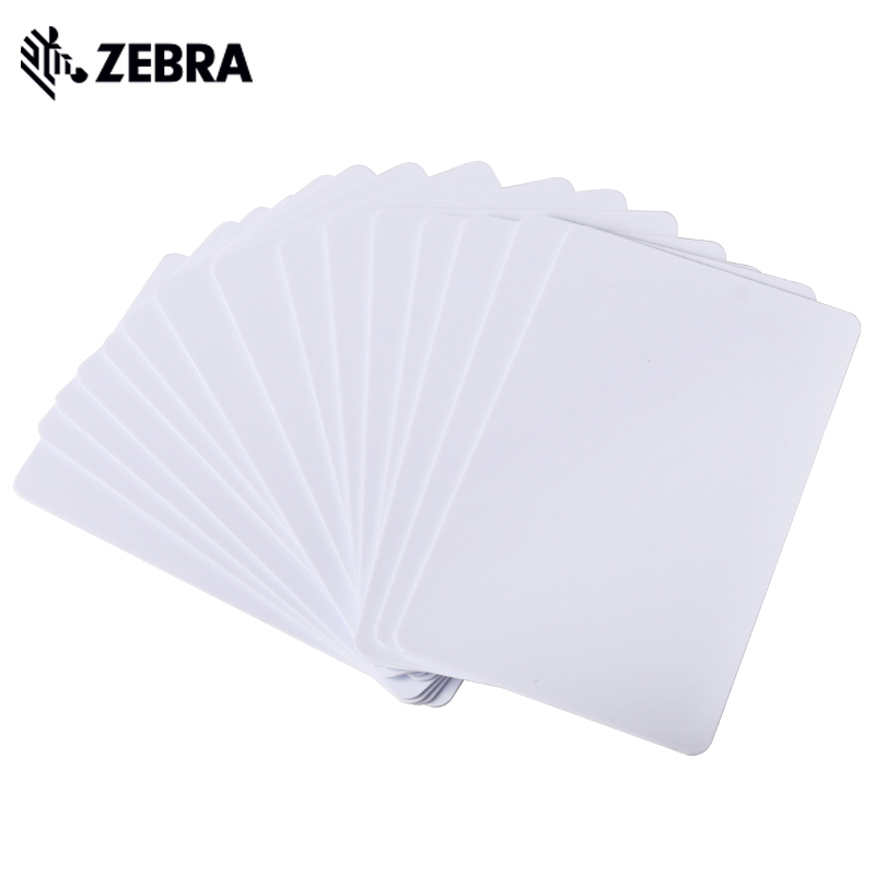 ZEBRA斑马原装证卡打印机白卡 PVC空白卡 
