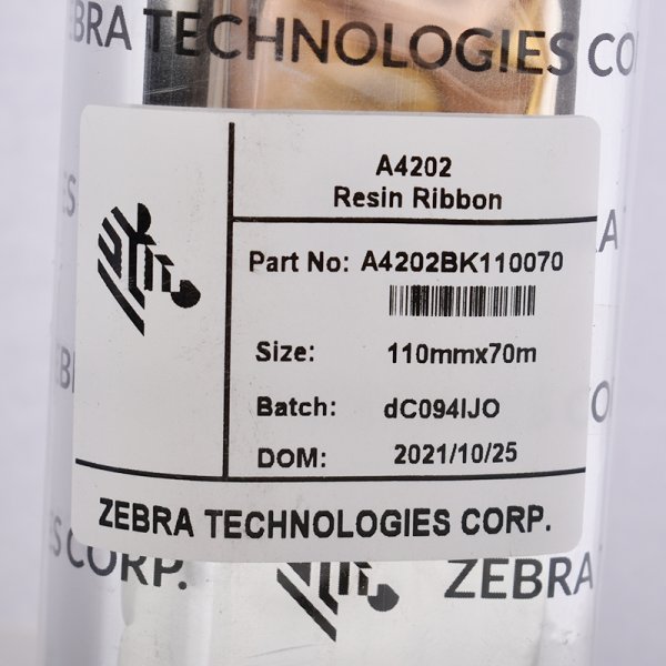 千亿官网国际平台 ZEBRA斑马标签打印机碳带（树脂基）小卷芯新版